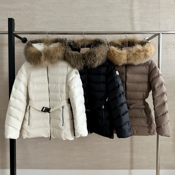 몽클레어 Cupidone 후드 시어링 트리밍 쇼트 다운 재킷